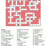 Search Results For Crossword Puzzle Printable Valentines Day