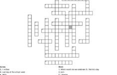 Spanish 2 Chapter 3B Crossword Wordmint Printable Spanish