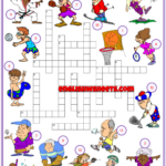 Sports Vocabulary Crossword Puzzle ESL Printable Worksheets For Kids