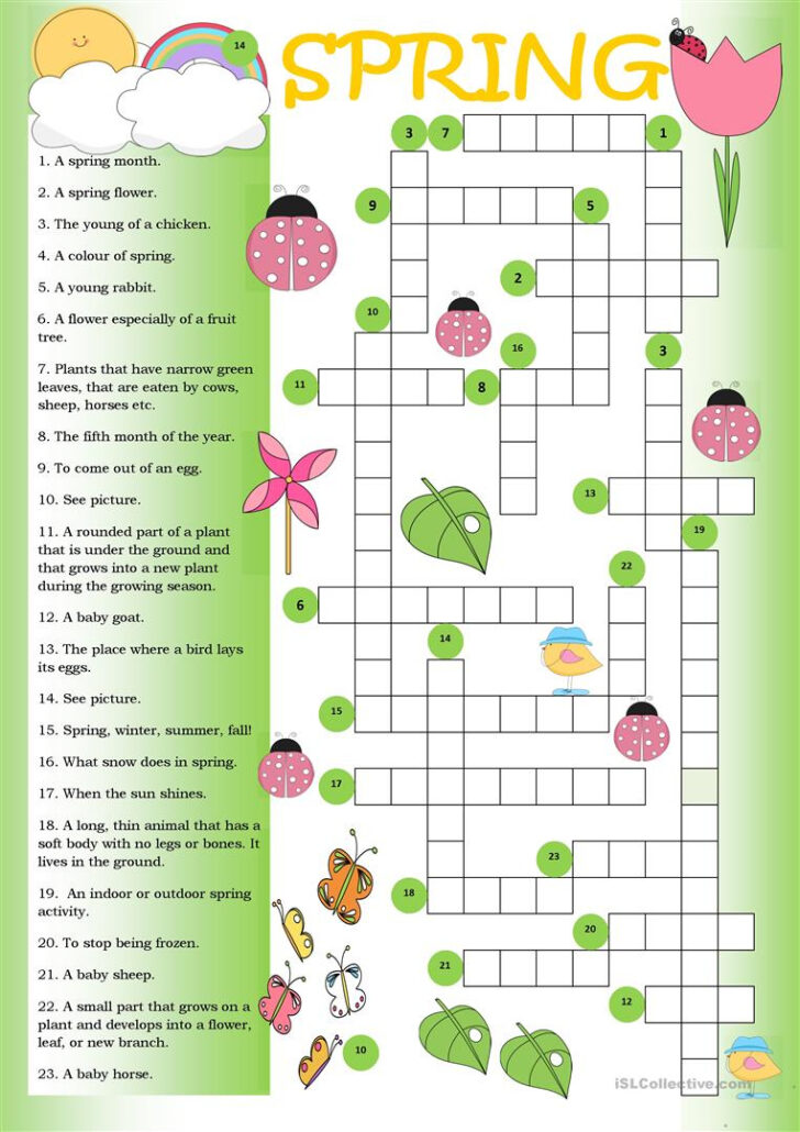 Spring Puzzles For Adults Printable