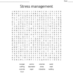 Stress Management Word Search WordMint