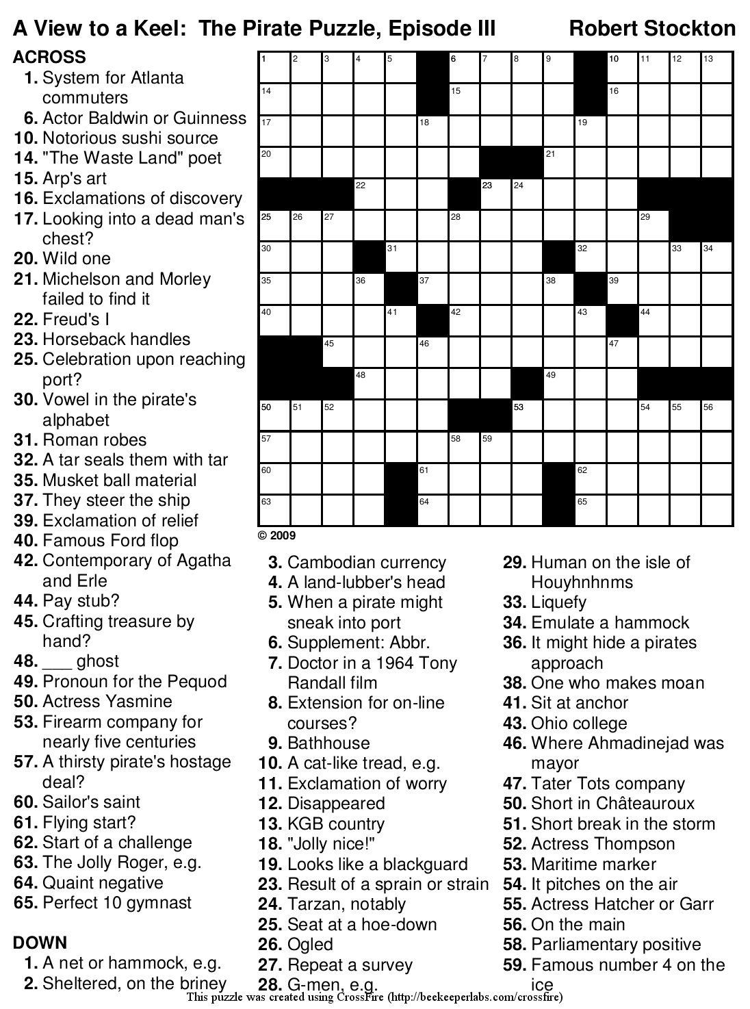 daily free crosswords