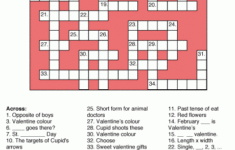 Valentine s Day Crossword Puzzle