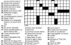 Zelda Crossword Puzzle Printable Printable Crossword Puzzles