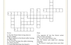 5 How The Grinch Stole Christmas Crossword Puzzles Free - Once for How the Grinch Stole Christmas Crossword Puzzles