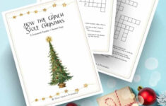 5 How The Grinch Stole Christmas Crossword Puzzles Free - Once in How the Grinch Stole Christmas Crossword Puzzles