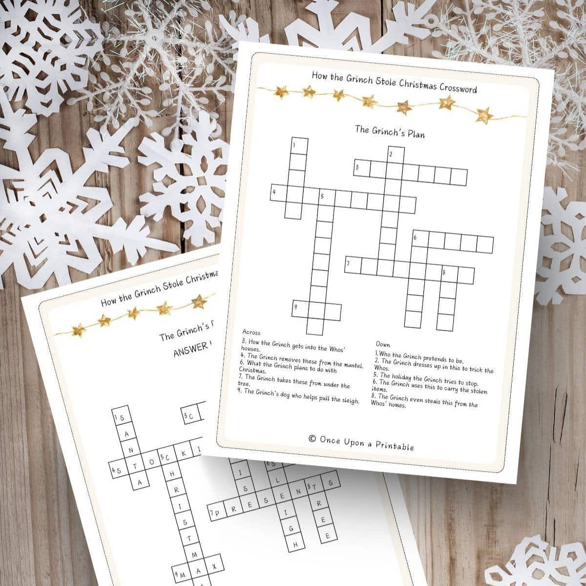 5 How The Grinch Stole Christmas Crossword Puzzles Free - Once regarding How The Grinch Stole Christmas Crossword Puzzles