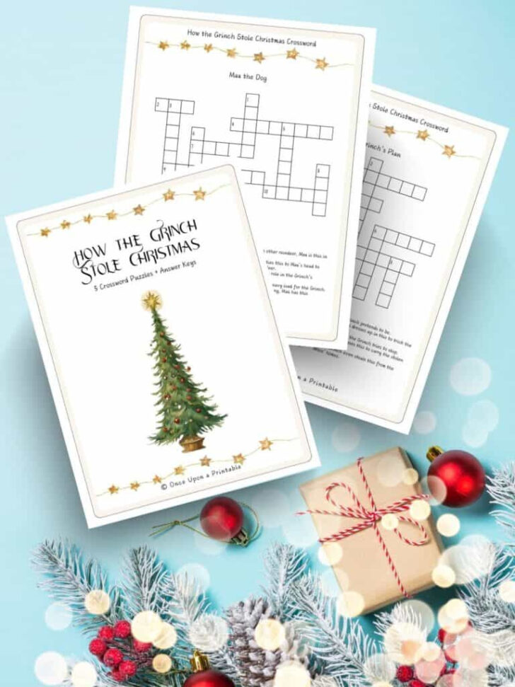 How the Grinch Stole Christmas Crossword Puzzles Answer Key