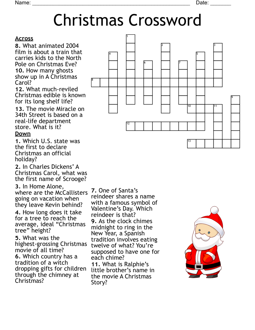 A Christmas Carol-By Charles Dickens Crossword - Wordmint regarding Christmas Carol By Charles Dickens Crossword Puzzles