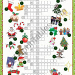 Christmas Crossword Puzzle   Esl Worksheetkissnetothedit In Christmas Crossword Puzzles Worksheet