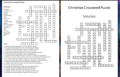 Christmas Crossword Puzzle Worksheet Activity | Teaching Resources regarding Christmas Around the World Crossword Puzzles