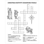 Christmas Nativity Crossword Puzzle   Printable Inside Catholic Christmas Crossword Puzzles To Print