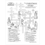 Christmas Story Crossword Puzzle   Printable For Bible Christmas Crossword Puzzles