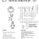 Christmas Themed Crossword Puzzles • Beeloo Printable Crafts And For Christmas Crossword Puzzles With Word Bank