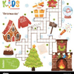 Easy Crossword Puzzle "Christmas Day", For Children In Elementary Intended For Christmas Fun Crossword Puzzles