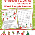 How The Grinch Stole Christmas" Activities Crossword Puzzle Word In How The Grinch Stole Christmas Crossword Puzzles Answer Key