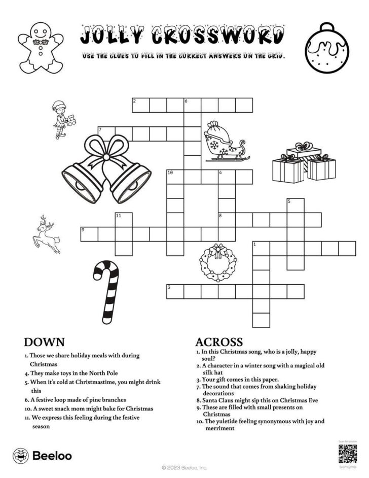 Christmas Joy Crossword Puzzles