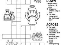 Nativity-Themed Crossword Puzzles • Beeloo Printable Crafts And intended for Christmas Story Crossword Puzzles Answers