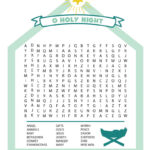 Nativity Word Search Printable   Fun Loving Families Throughout Catholic Christmas Crossword Puzzles To Print