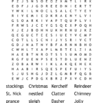 Twas The Night Before Christmas Word Search   Wordmint Regarding Twas The Night Before Christmas Crossword Puzzles