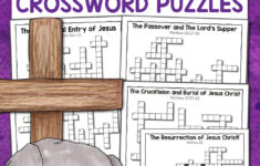 Christian Easter Crossword Puzzles - Mamas Learning Corner inside Easter Entree Crossword Puzzles Clue