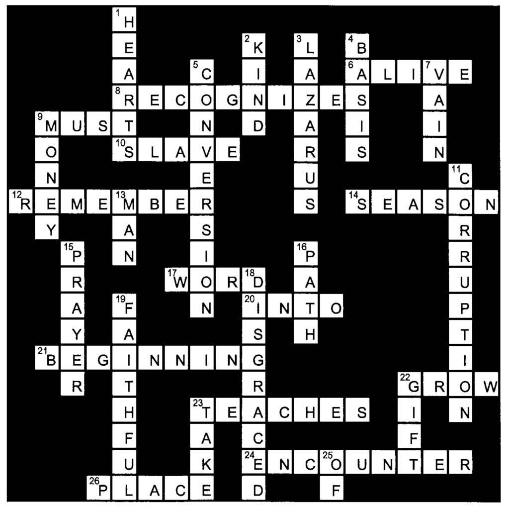 Crossword – The Holy Triduum | Archdiocese Of Wellington with Easter Liturgy Crossword Puzzles Clue