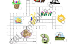 Easter Crossword - Esl Worksheetvairor2 throughout Easter Crossword Puzzles F