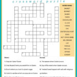 Free Easter Crossword Puzzle Printable   2 Versions & Answer Key Inside Easter Crossword Puzzles