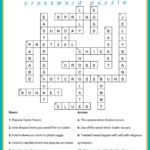 Free Easter Crossword Puzzle Printable   2 Versions & Answer Key Inside The First Easter Crossword Puzzles Answers