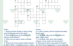 Free Printable Easter Crossword Puzzle With Key inside Goddess Who Gave Easter Its Name Crossword Puzzles Clue