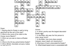 Free Printable Easter Crossword Puzzle With Key within Goddess Who Gave Easter Its Name Crossword Puzzles Clue