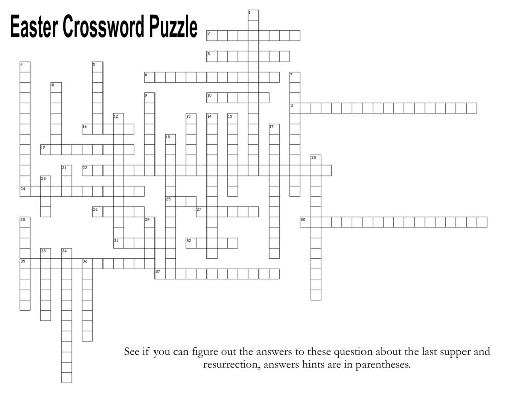 Easter Bible Crossword Puzzles James Crossword Puzzles