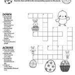 Springtime Easter Themed Crossword Puzzles • Beeloo Printable Inside Easter Crossword Puzzles