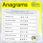 19 Fun Anagrams Worksheets To Download Pertaining To Free Printable Anagrams With Answers