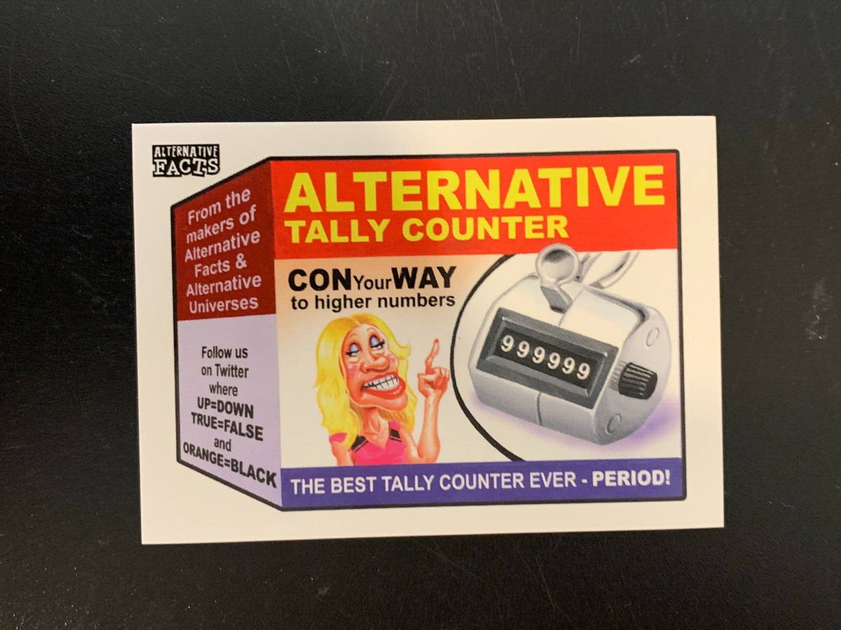 2017 Kellyanne Conway Alternative Facts Wacky Packages Garbage regarding Wacky Wordies Counterer