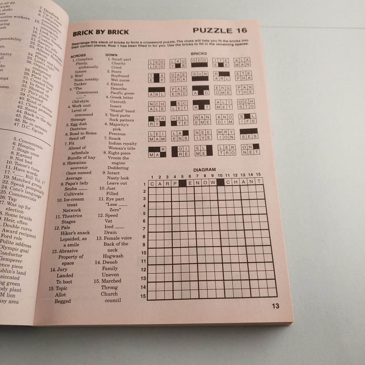3 Large Print Crosswords Pennypress No 63 Arcturus Big Book Kappa regarding James A Longo Printable Crossword