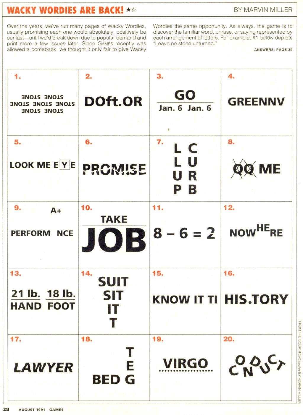 7 90S Ideas To Save Today | Word Brain Teasers, Rebus Puzzles within Wacky Wordies #92