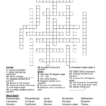 7Th Grade Math Crossword   Wordmint Pertaining To Free Printable Crossword Puzzles 7