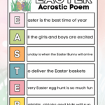Acrostic Poem Easter | Easter 2026 Intended For Printable Baron Crostic