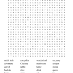 Alice In Wonderland Crossword Word Search   Wordmint Intended For Alice In Wonderland Crossword Puzzle Free Printable