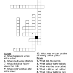 Alice In Wonderland Crossword   Wordmint Intended For Alice In Wonderland Crossword Puzzle Free Printable