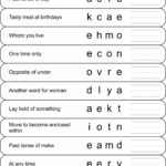 Anagrams   Portallas Within Free Printable Anagrams With Answers