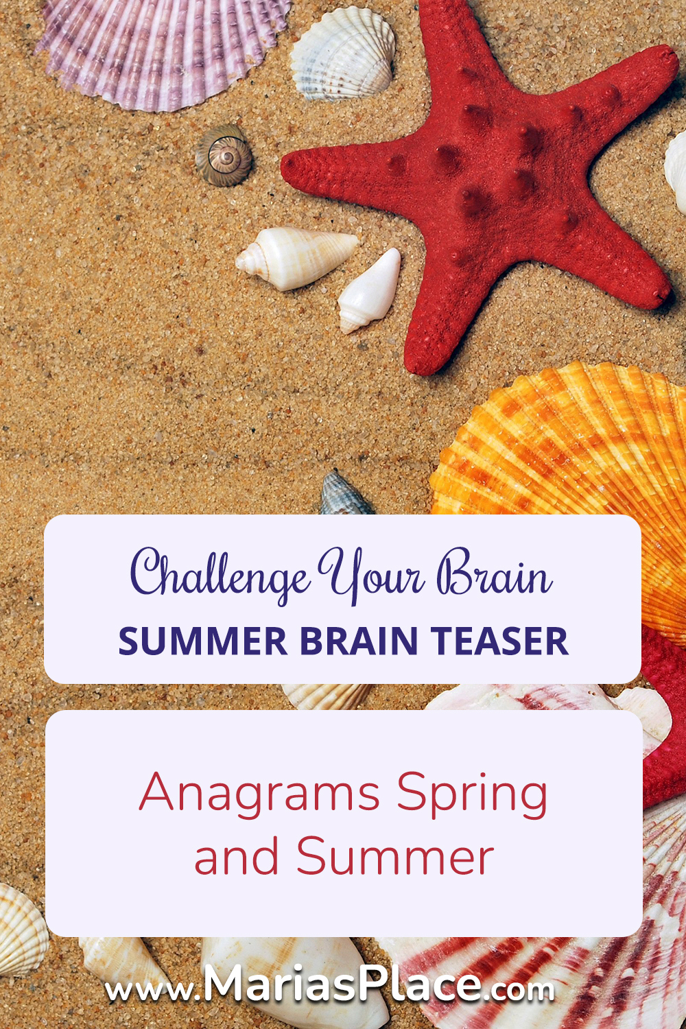 Anagrams : Spring And Summer - Marias Place pertaining to Summer Adult Anagram Puzzle Free Printable