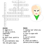 Anger Management Crossword   Wordmint Regarding Anger Management Crosswords