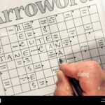 Arroword Crossword Puzzle Stock Photo   Alamy Inside Arrow Word Puzzles Download