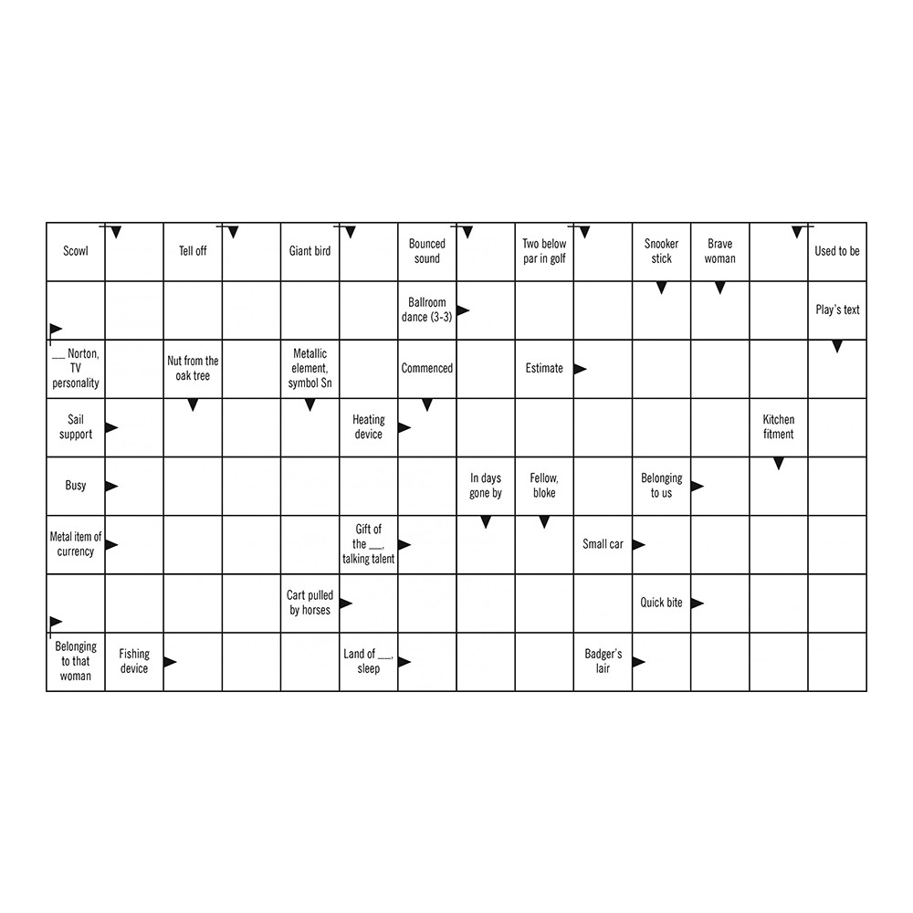 Arroword - Puzzler regarding Arrow Word Printable