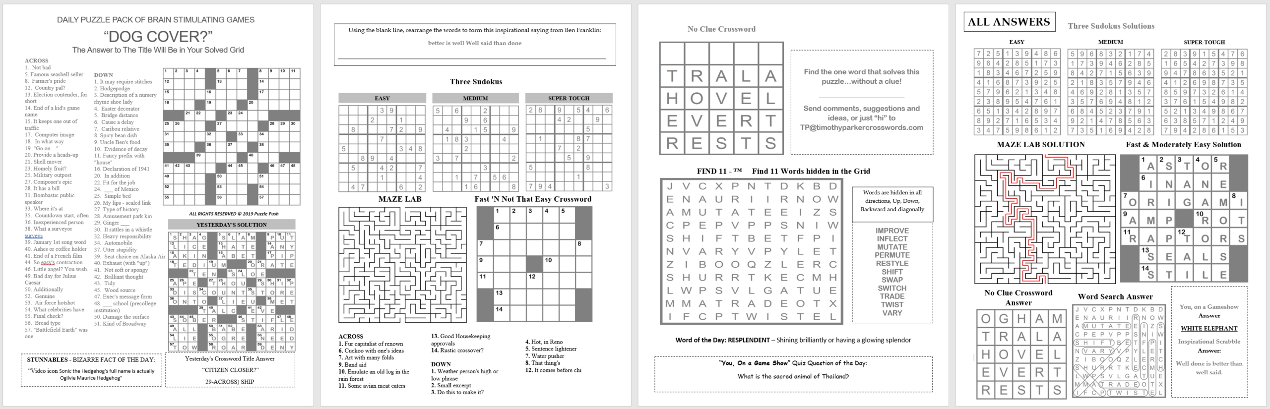Black Puzzle Master Timothy E. Parker Giving 50,000 Thinking intended for Timothy Parker Crossword Puzzles Printable