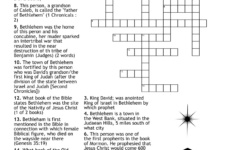 Christmas Bible Trivia Crossword – Wordmint throughout Christmas Bible Crossword