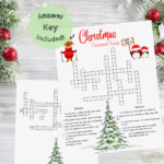 Christmas Crossword Puzzle, Christmas Family Games, Christmas Word Throughout Crossword Puzzles Christmas Decoration