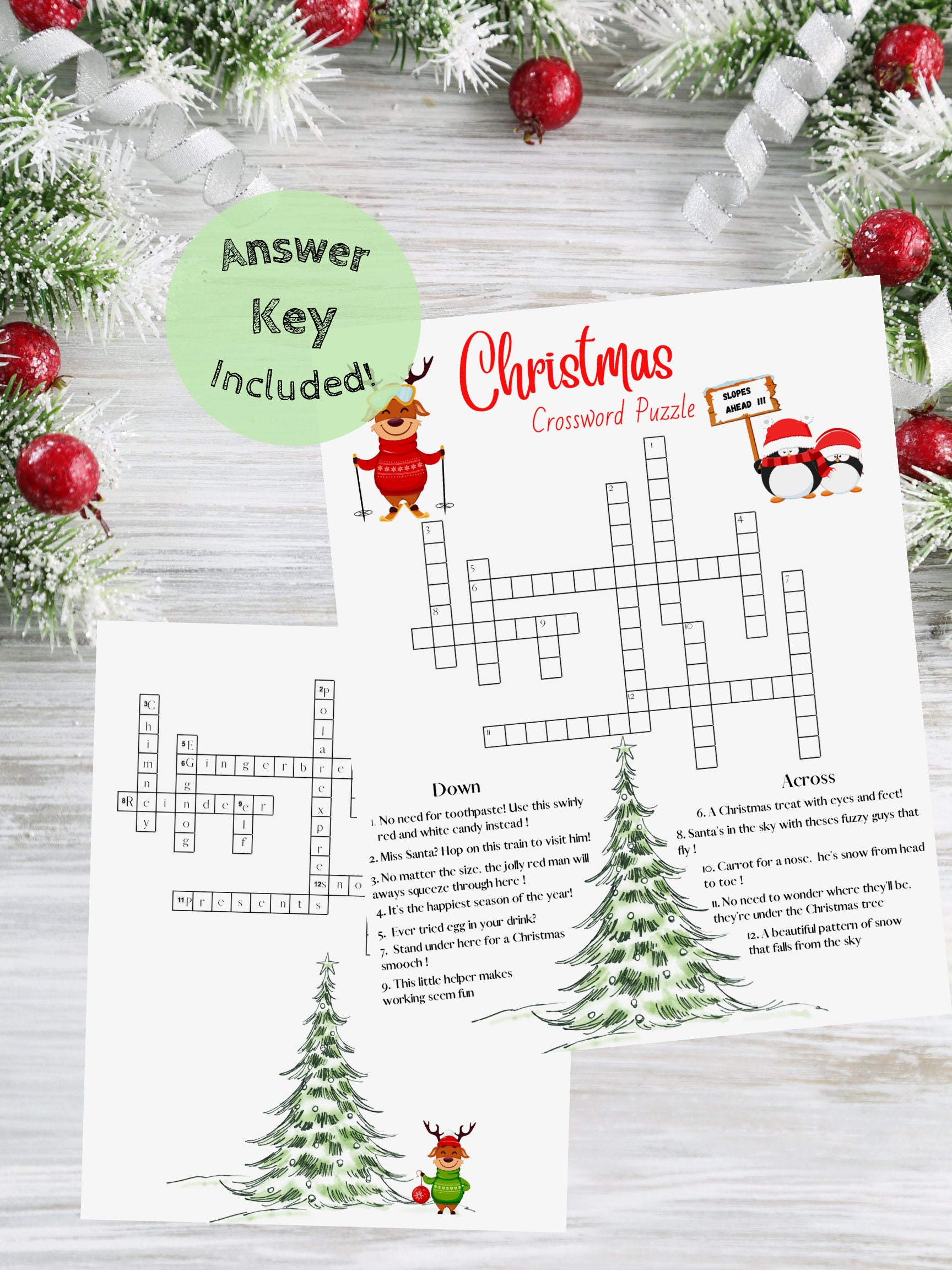 Christmas Crossword Puzzle, Christmas Family Games, Christmas Word throughout Crossword Puzzles Christmas Decoration